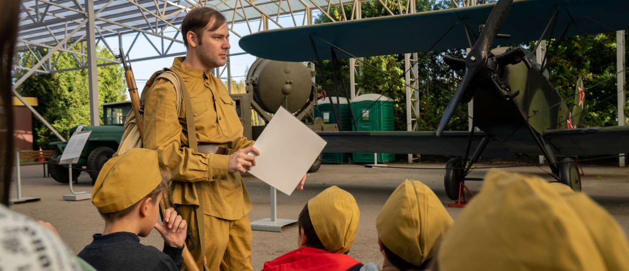 Воспитанники детского дома прошли партизанскими тропами в&nbsp;Музее Победы
